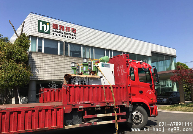 上海豪精公司为宁波客户定制的专用点焊机出货